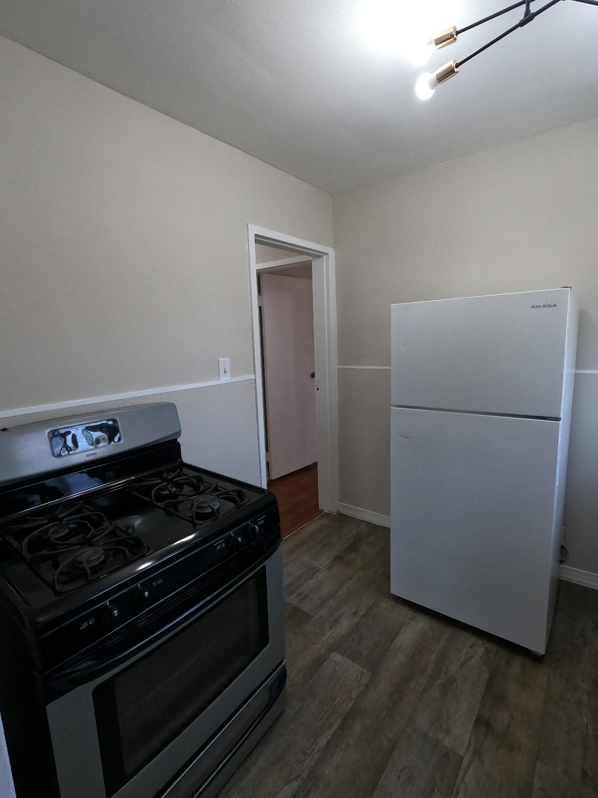 Kitchen with countertops and fixtures